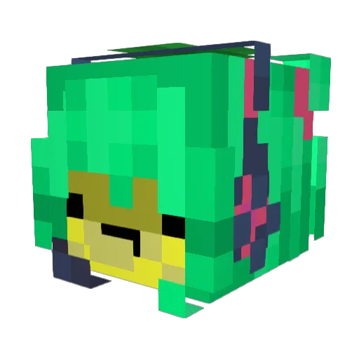 LLemon890 Minecraft avatar head, 3D render