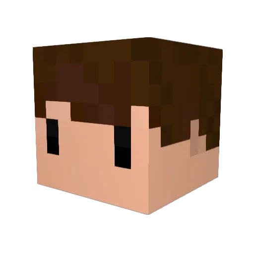 LLeonGG Minecraft avatar head, 3D render