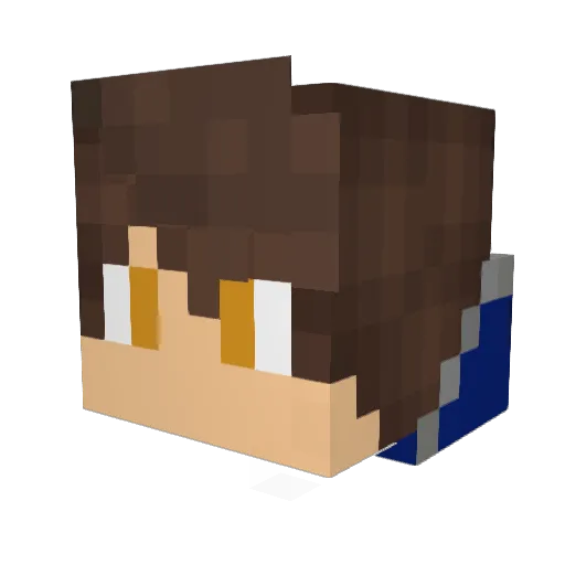 LLima22 Minecraft avatar head, 3D render
