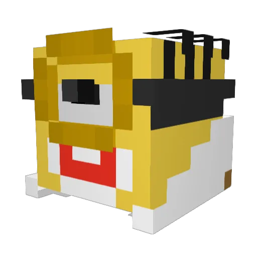 LLlaJlyH Minecraft avatar head, 3D render