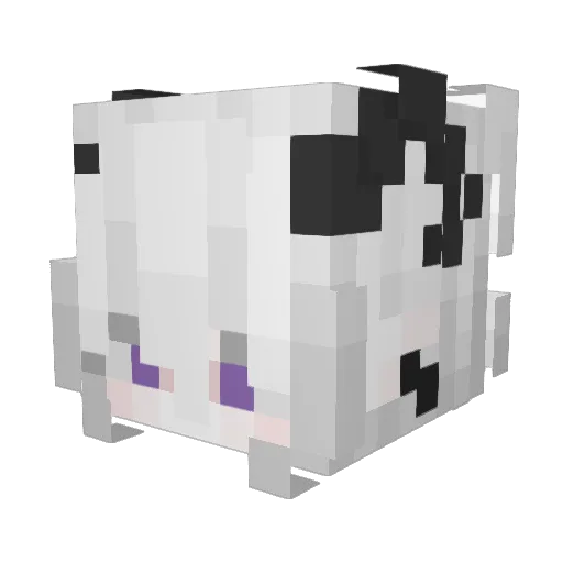 LLlkoDa_ Minecraft avatar head, 3D render