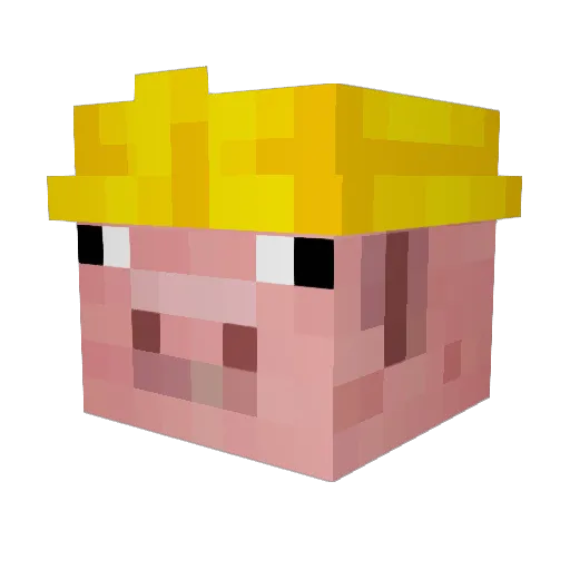LLoad_ Minecraft avatar head, 3D render