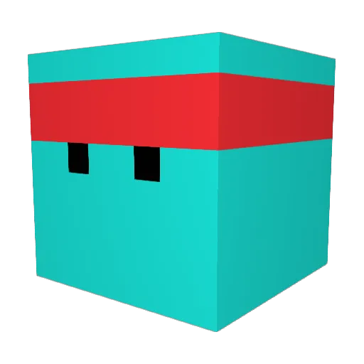 LLuigii Minecraft avatar head, 3D render