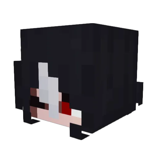 LLuminee_ Minecraft avatar head, 3D render