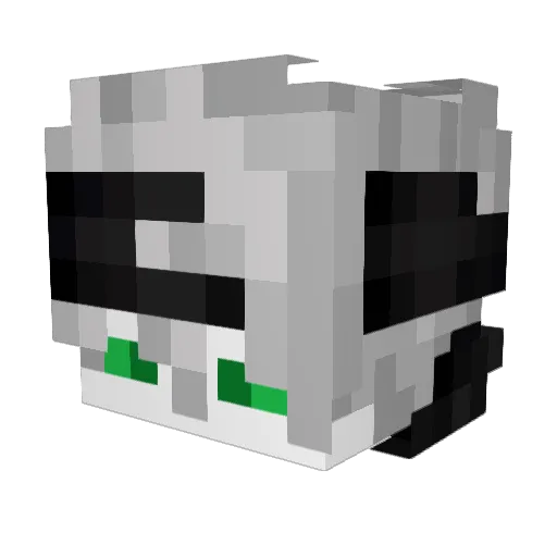 LLuxRay Minecraft avatar head, 3D render