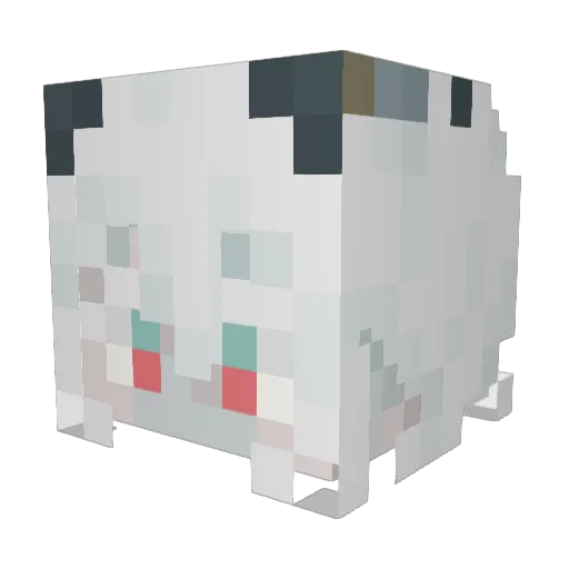 LLuyan Minecraft avatar head, 3D render