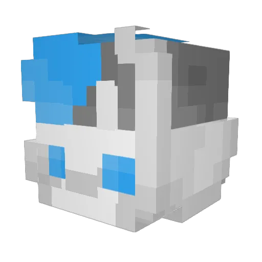 LMABTurtwig Minecraft avatar head, 3D render