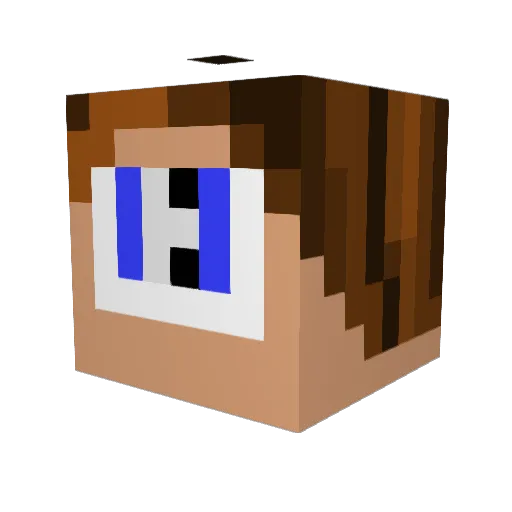 LMAORouge Minecraft avatar head, 3D render