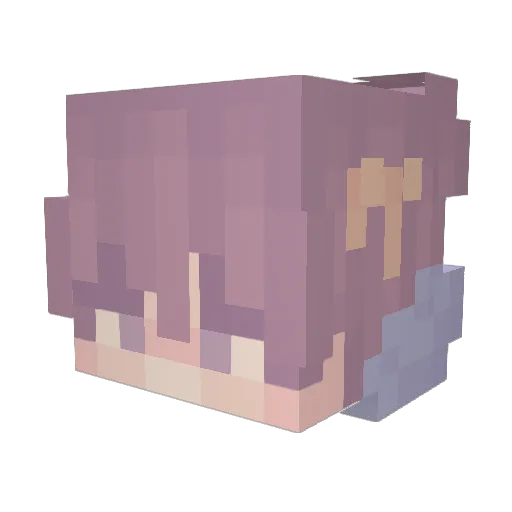 LMCE Minecraft avatar head, 3D render