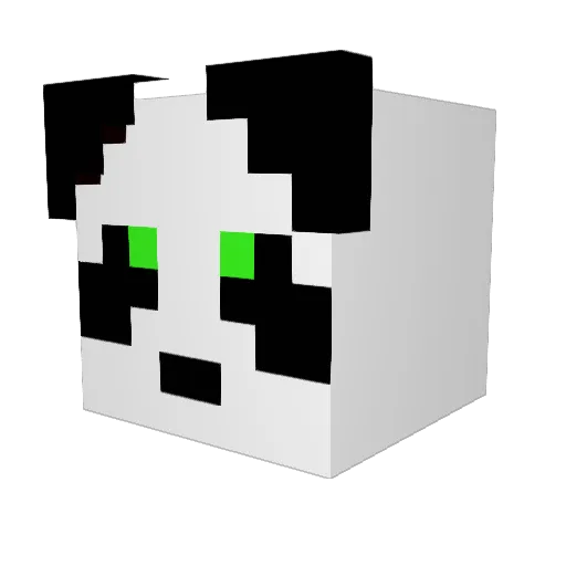 LMF_ Minecraft avatar head, 3D render