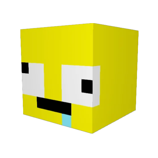 LMGC_ Minecraft avatar head, 3D render