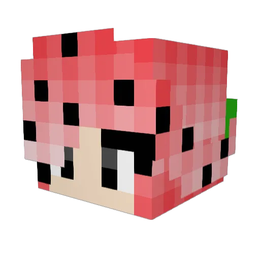 LMIS888 Minecraft avatar head, 3D render