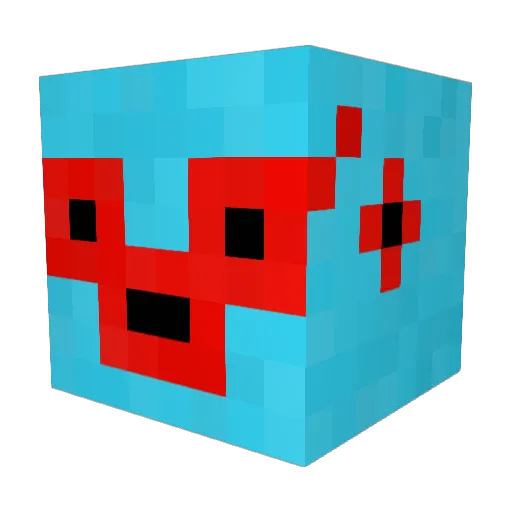 LMNFOREVER Minecraft avatar head, 3D render