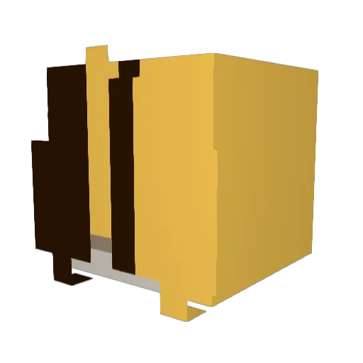LMSP Minecraft avatar head, 3D render
