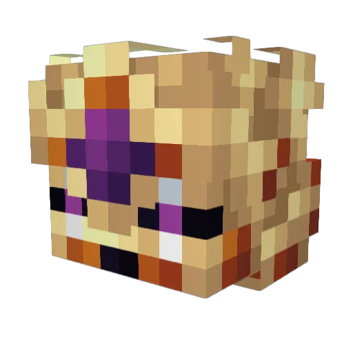 LMZ626 Minecraft avatar head, 3D render