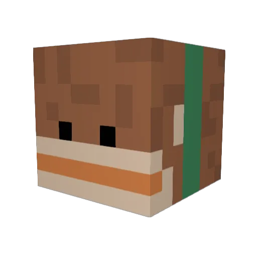 LMaE_stew Minecraft avatar head, 3D render