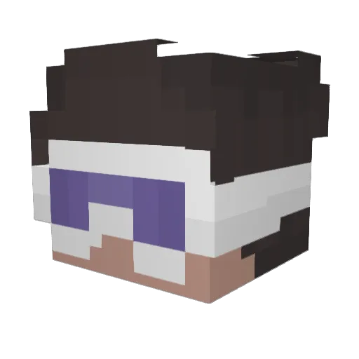 LMax300706 Minecraft avatar head, 3D render