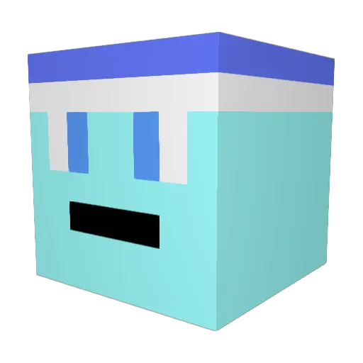 LMed_666 Minecraft avatar head, 3D render