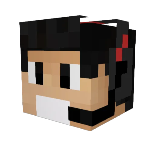 LMedina Minecraft avatar head, 3D render