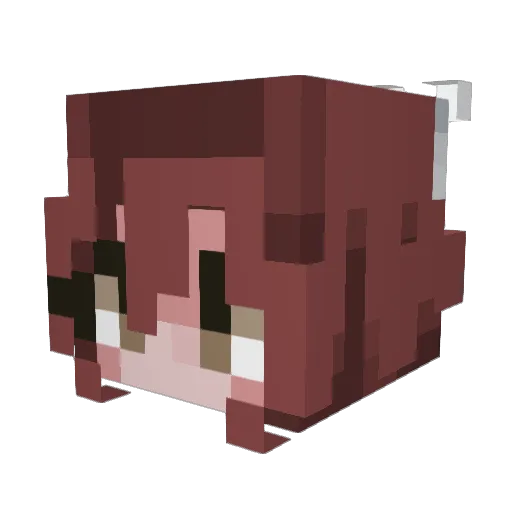 LMillium Minecraft avatar head, 3D render