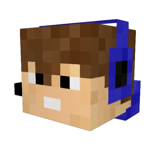 LMirante Minecraft avatar head, 3D render