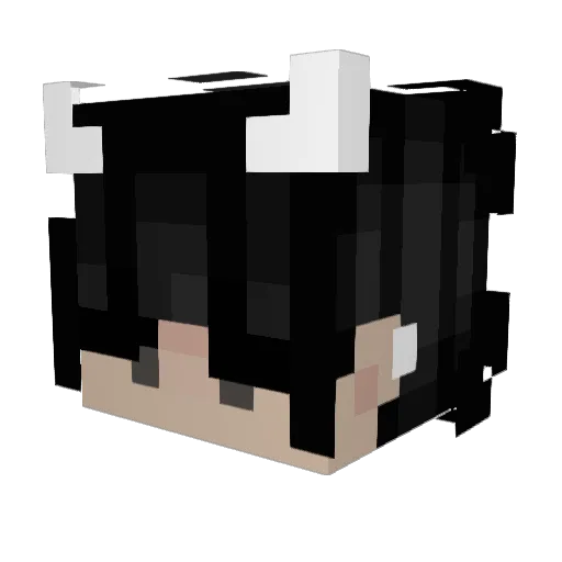 LMod Minecraft avatar head, 3D render
