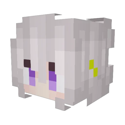 LNECRK Minecraft avatar head, 3D render