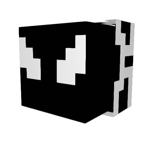 LNG420 Minecraft avatar head, 3D render