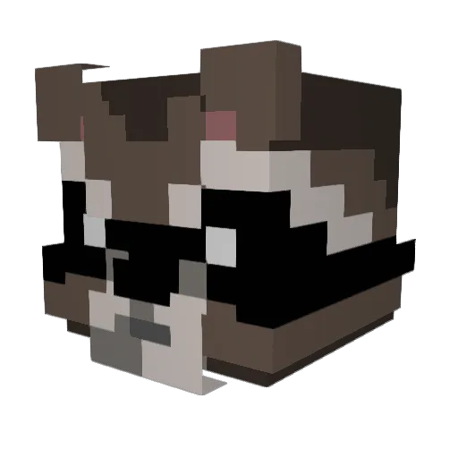 LNKrz Minecraft avatar head, 3D render