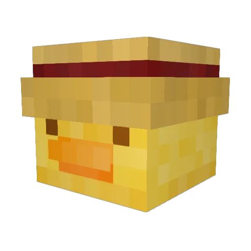 LNXDlol Minecraft avatar head, 3D render