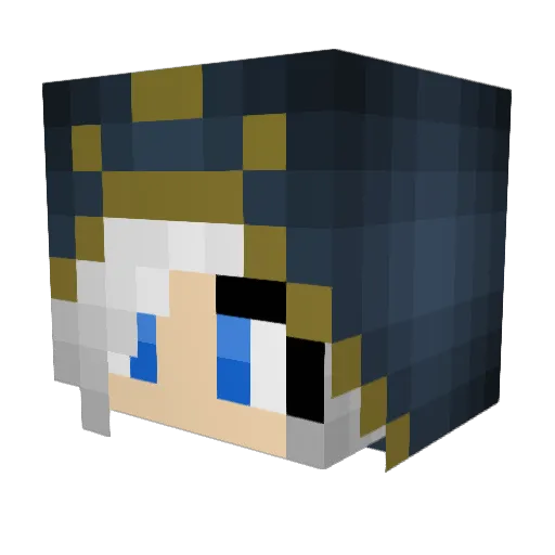 LNicole666 Minecraft avatar head, 3D render