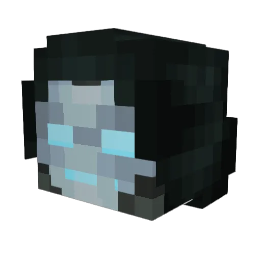 LNinjaS Minecraft avatar head, 3D render