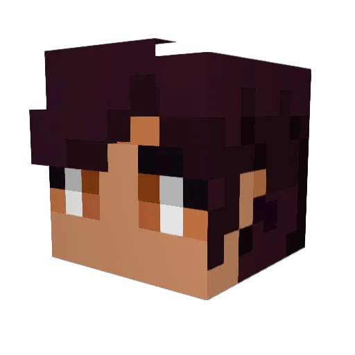 LNoceda Minecraft avatar head, 3D render