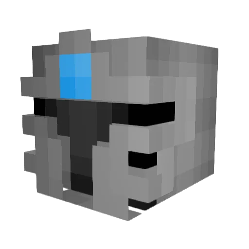 LNoria Minecraft avatar head, 3D render