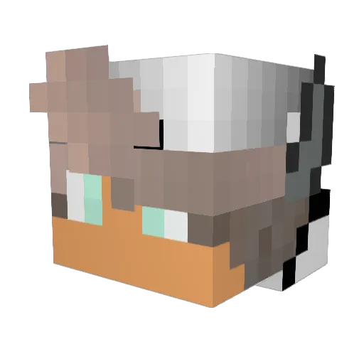 LOBATBENOIT1811 Minecraft avatar head, 3D render