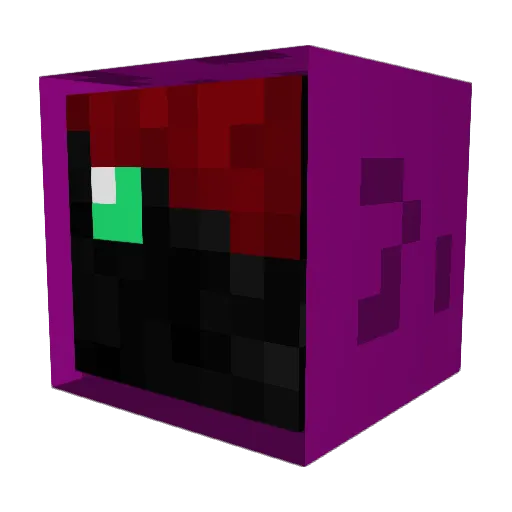 LOBAX Minecraft avatar head, 3D render