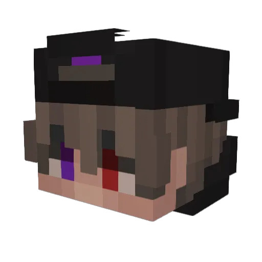 LOBO_VR Minecraft avatar head, 3D render