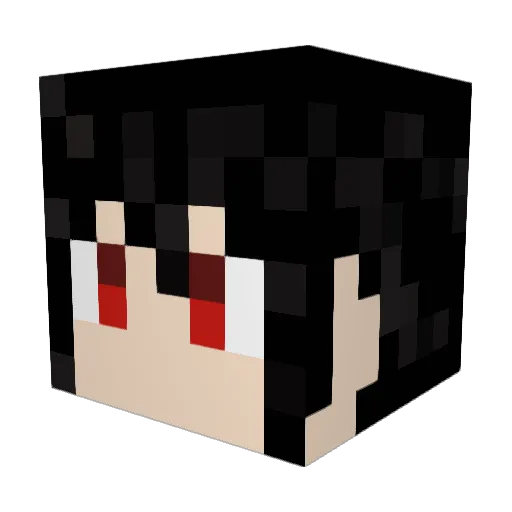 LOBchris Minecraft avatar head, 3D render