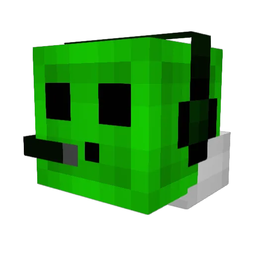 LOCHN355 Minecraft avatar head, 3D render