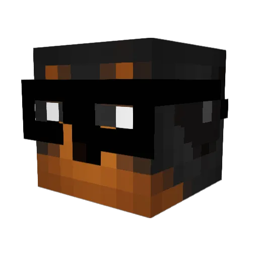 LOCKYY_01 Minecraft avatar head, 3D render