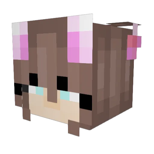 LOCO_AngellxD Minecraft avatar head, 3D render