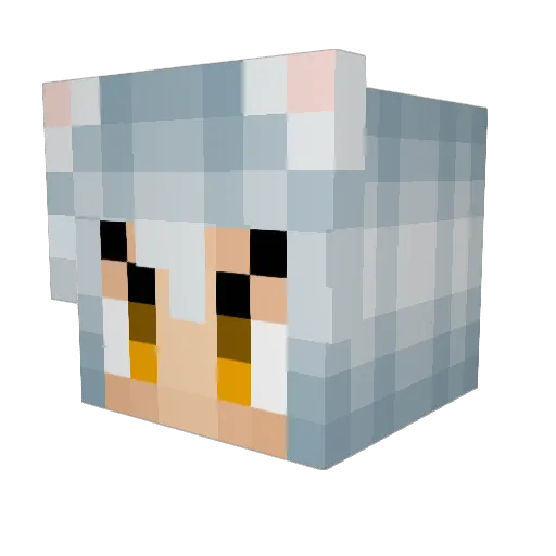 LOCsergio Minecraft avatar head, 3D render