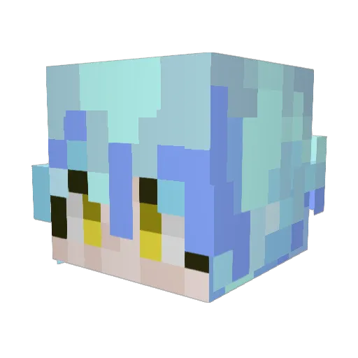LOEWE1119 Minecraft avatar head, 3D render