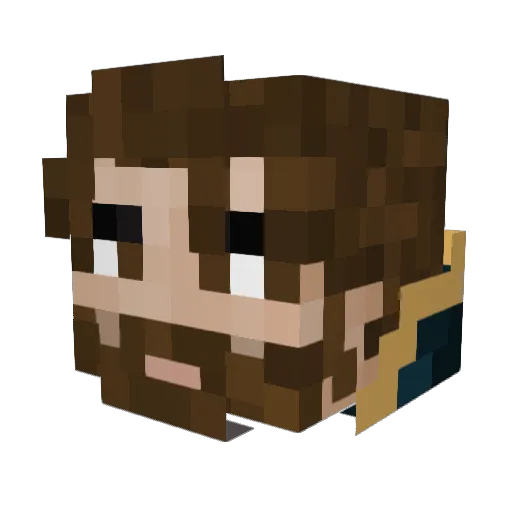 LOGANGSTA39 Minecraft avatar head, 3D render