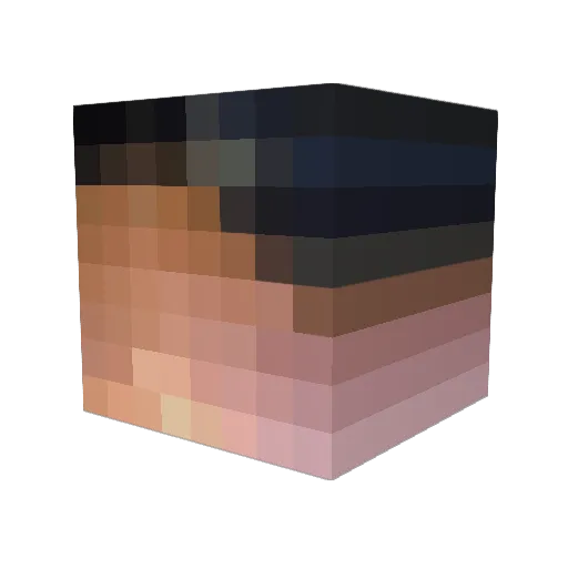 LOH99 Minecraft avatar head, 3D render