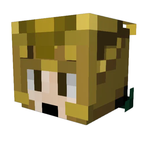 LOKI2012 Minecraft avatar head, 3D render