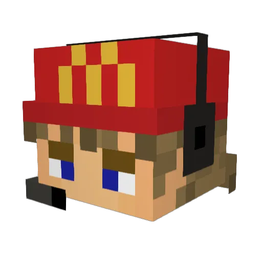 LOKLOK1234 Minecraft avatar head, 3D render
