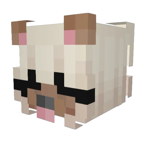 LOKODELOCOCO Minecraft avatar head, 3D render