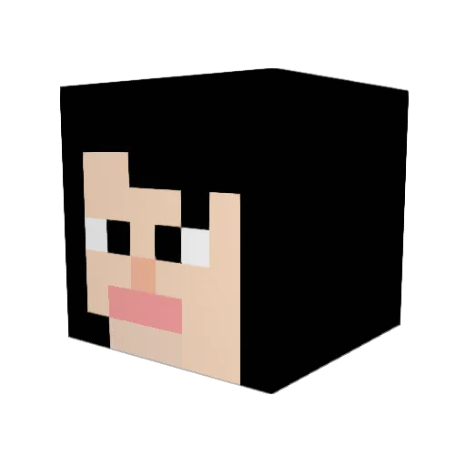 LOL0103 Minecraft avatar head, 3D render