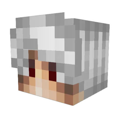 LOL2012 Minecraft avatar head, 3D render